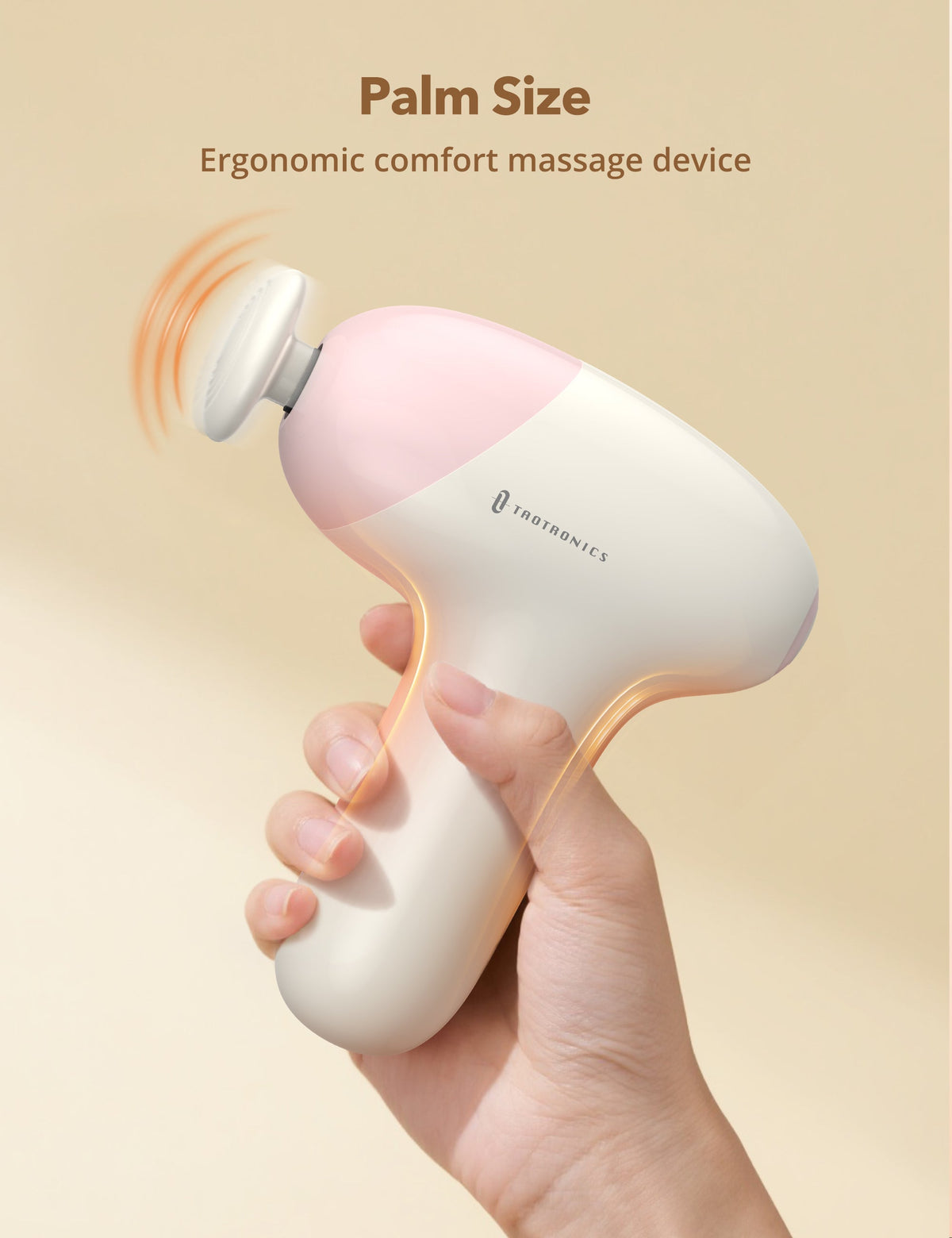 Massage Gun, Deep Tissue Percussion Muscle Massager Handheld Cordless Back Massager with 5 Speeds and 4 Heads(Pink) wm