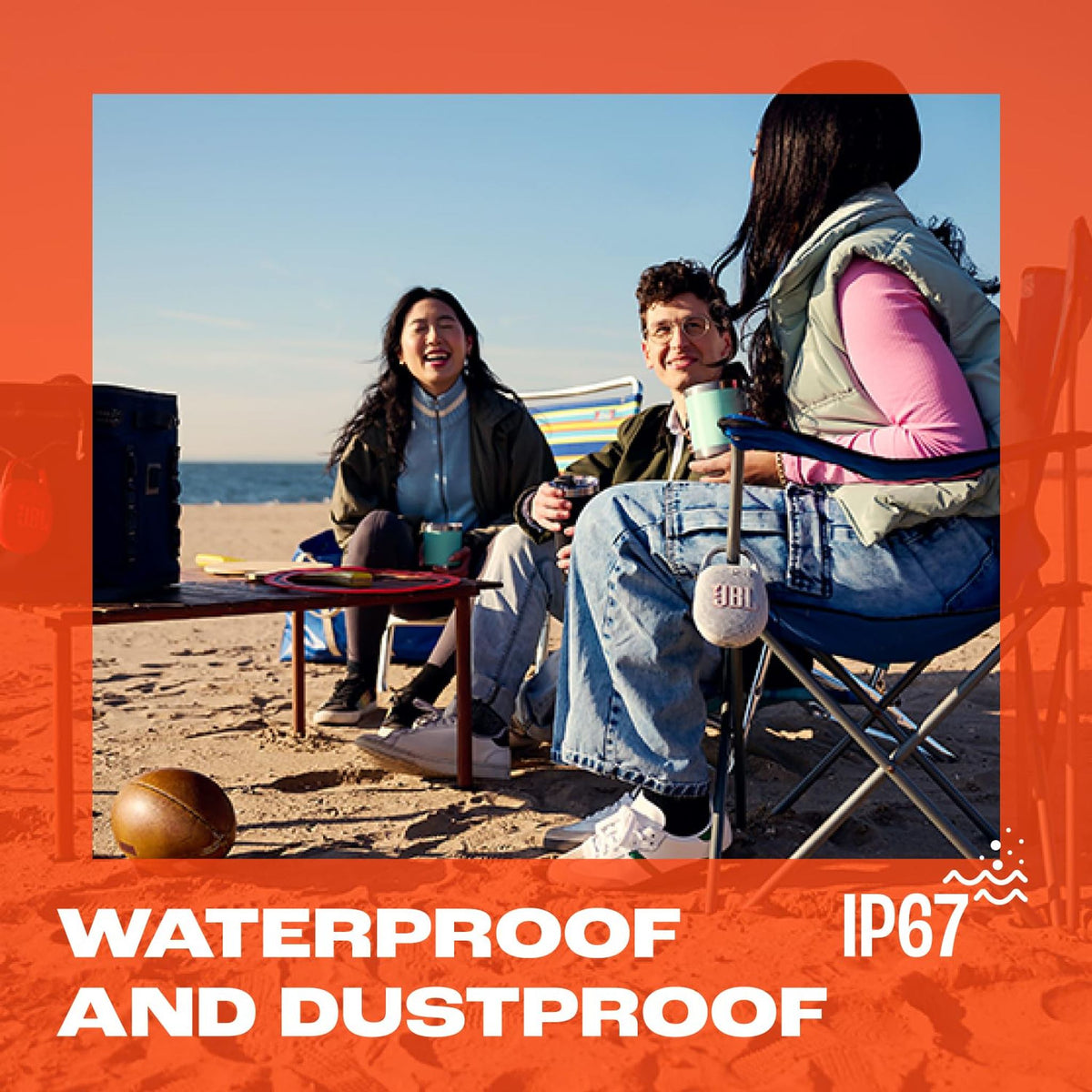 JBL Clip 5 - Ultra-Portable, Waterproof & Dustproof Bluetooth Speaker (White)