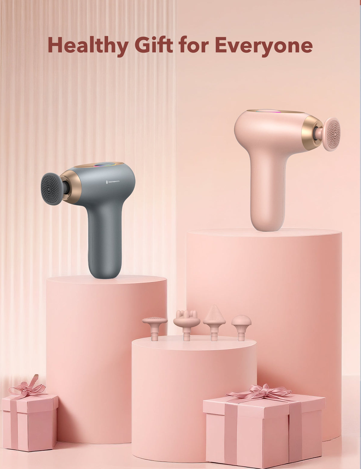 TaoTronics TT-PCA006 Portable Mini Massage Gun, Quiet Deep Tissue Massager for Everyday Muscle Relief