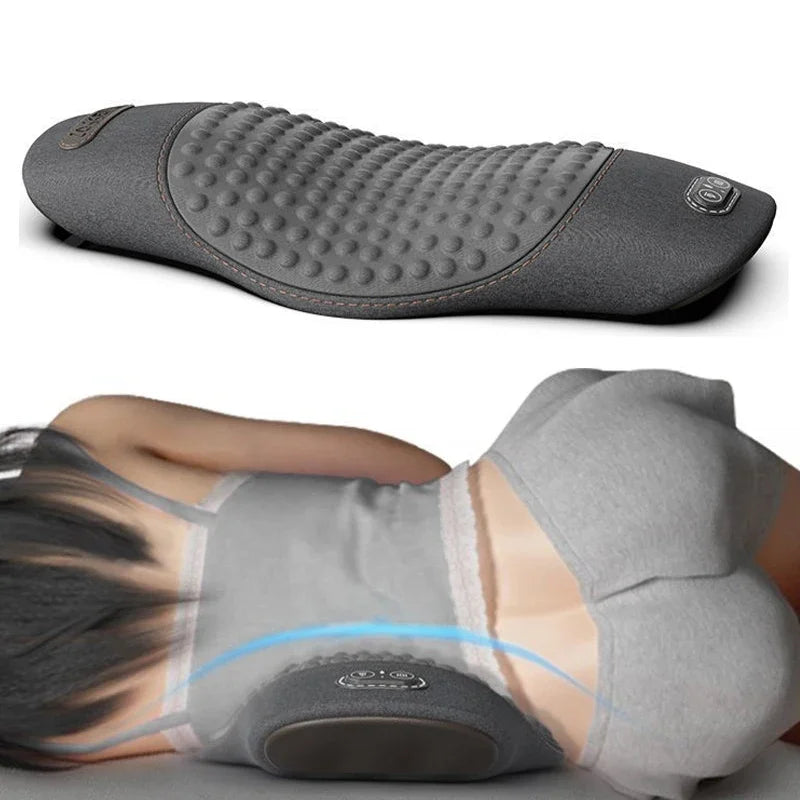 Heated Lumbar Support Pillow with Massage | Waist Cushion