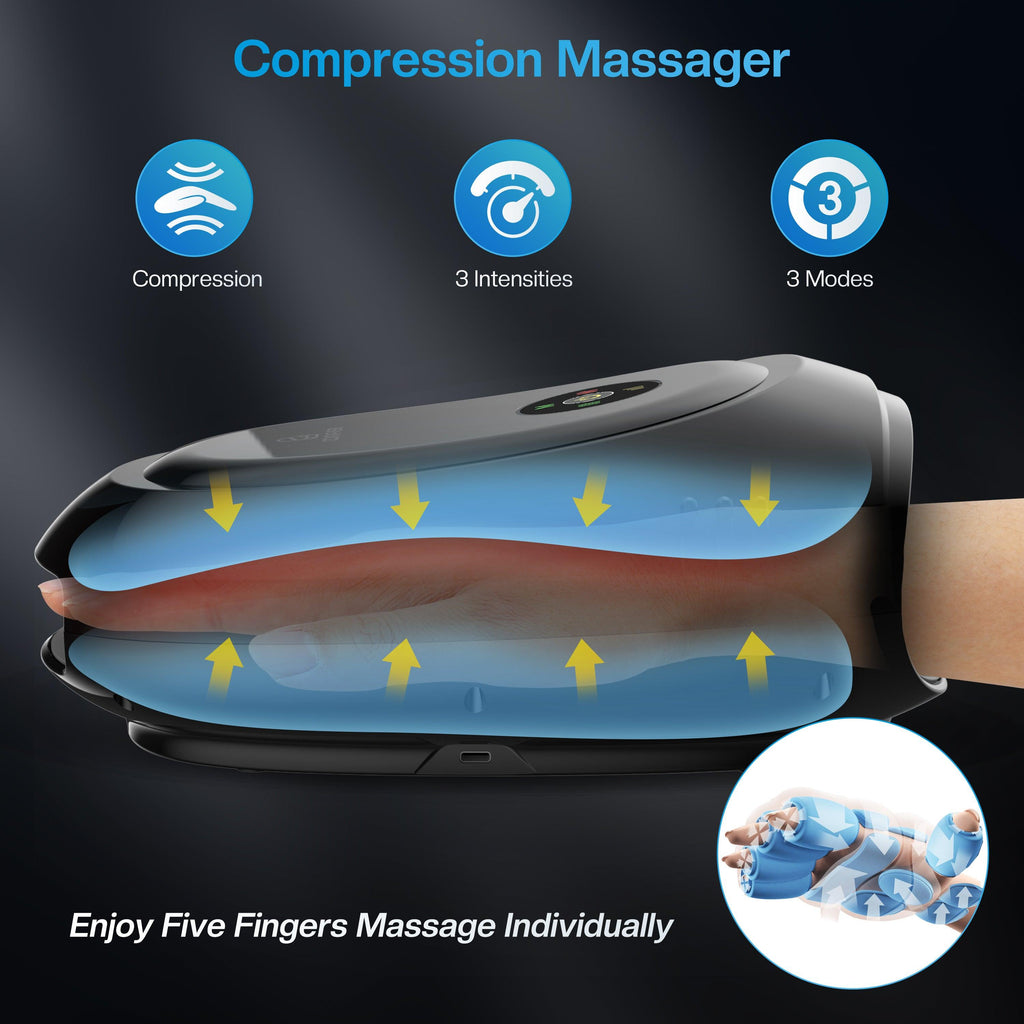 Wireless Hand Massager with APP Control, Hand Wrist Finger Massager - 4101
